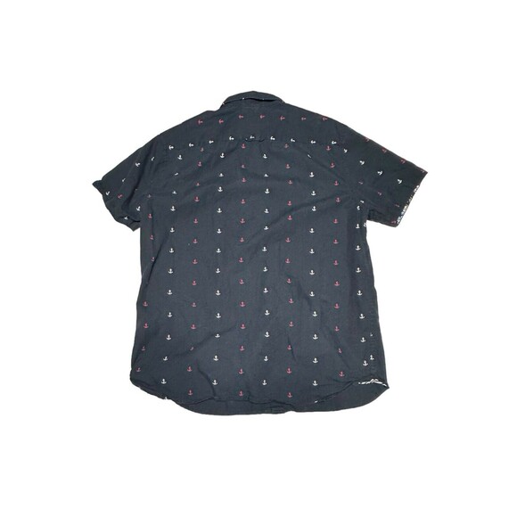 Denim & Flower‎ Men’s Ricky Singh Short Sleeve Shirt Size Medium anchors - Picture 2 of 9